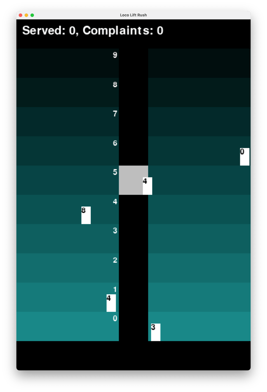 Screenshot of Loco Lift Rush
prototype